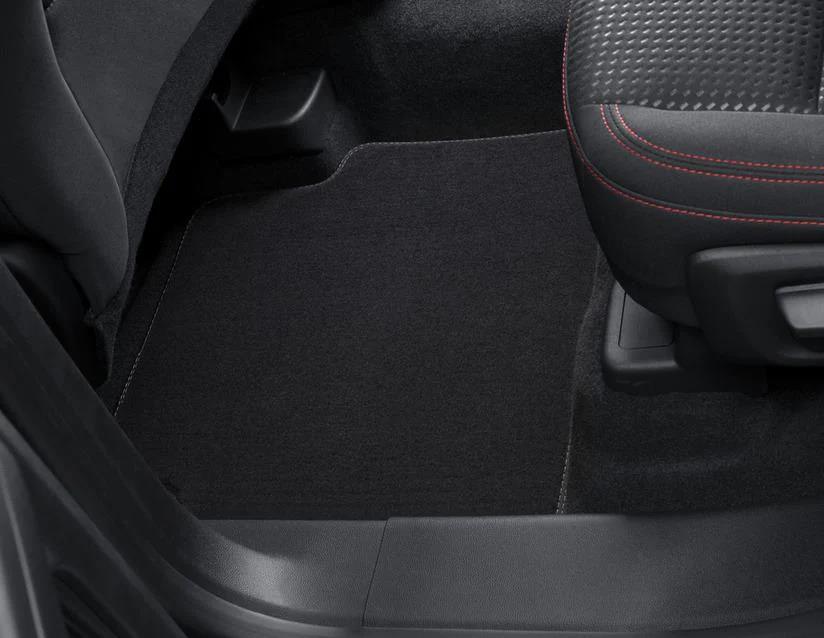 Genuine Ford Kuga 2020> Velour Floor Mats Grey Stitching Front & Rear Titanium