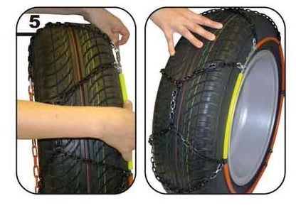 New Green Valley TXR9 Winter 9mm Snow Chains - Car Tyre for 19 275/35-19"