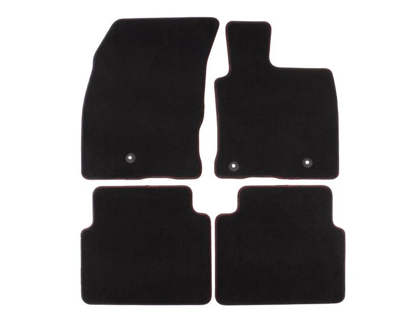 Genuine Ford Kuga 2020> Velour Floor Mats Red Stitching  Front and Rea ST-LINE