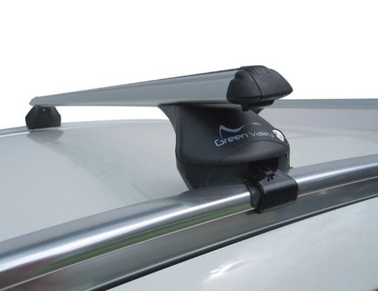 Aluminium Bars - Roof Rack- Rail Bars 2 x Thule 591 Bike Carrier Peugeot 4008 2012-