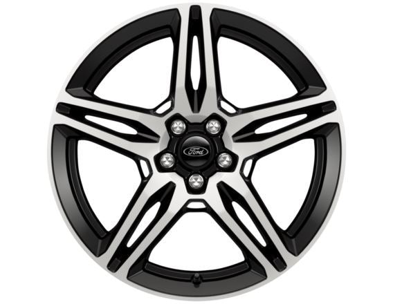 Genuine Ford Kuga Single 19" Alloy wheel 5 x 2 Spoke Design, Black Machined (2055640) 2016 Onwards