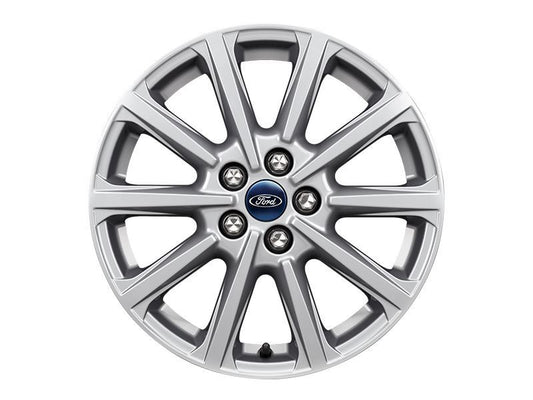 Ford Galaxy 2015> Single Alloy Wheel 17" 10-Spoke Design, Sparkle Silver 1889410