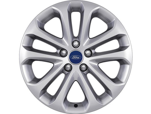 Ford C-Max 04/15> Single Alloy Wheel 17" 5x2-Spoke Design, Silver 1710606