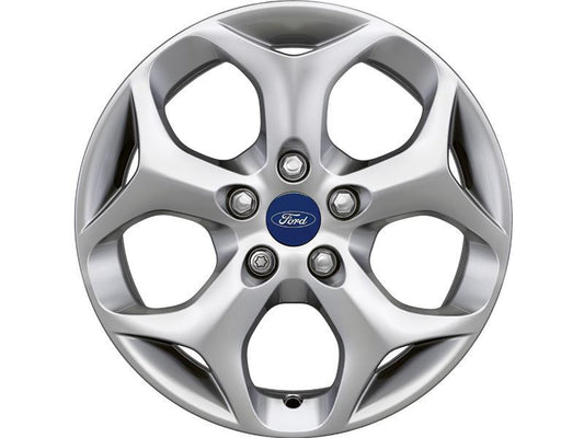 Genuine Ford Focus (10/2014>) Single 16" x7 Silver Alloy Wheel 5-Spoke (1826218)