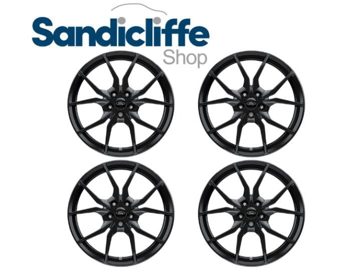 Genuine Ford Focus RS 19" Black Alloy Wheel 5x2 Spoke Forged Design 1946456 X4