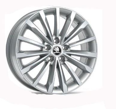 Genuine Skoda Kodiaq 2017> 18" Trinity alloy wheel - Silver - 565071498D8Z8