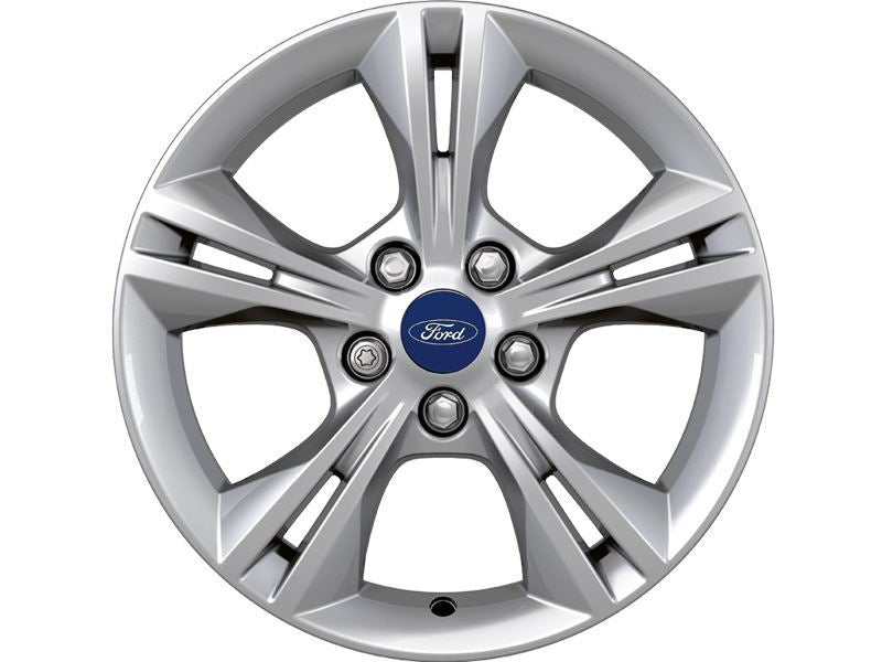 Ford C-Max 04/15> Single Alloy Wheel 16" 5x2-Spoke Design, Silver 1838014