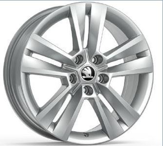 Genuine Skoda Kodiaq 2017> 17" Mitykas alloy wheel - Silver - 565071497B8Z8