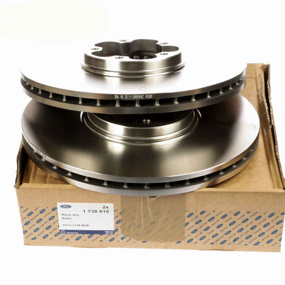 GENUINE FORD TRANSIT Chassis 2.4 TDE 03.04-05.06 115HP FRONT BRAKE DISCS 1738815