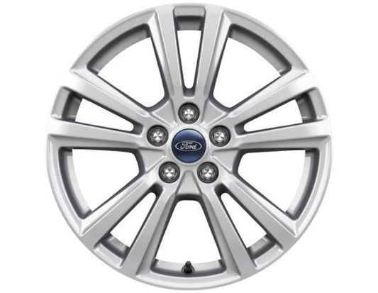 Genuine Ford Kuga Single 17" Alloy Wheel 5 x 2 Spoke Design Sparkle Silver (2056725) 2016 Onwards