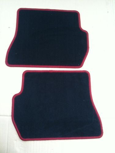 Genuine Ford Ka Car Mats in Premium Velour - Rear Set  Red Stitching (1558533)