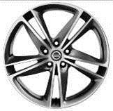 Nissan Qashqai (2014 -2017) 19" Dark Grey Alloy Wheel & Centre Caps Ibiscus KE4094C400DS