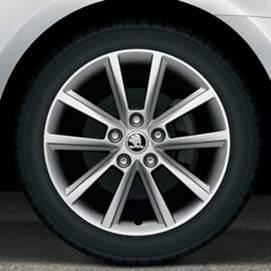 Skoda Octavia Estate (A7) Single 17" Alloy Wheel - "Teron" (5E0071497A8Z8)