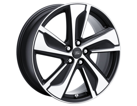 Genuine Ford Puma 2020> 19" Alloy Wheel, 5 Spoke-design, Matt Black / Machined 2498740