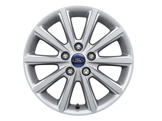 Ford C-Max 04/15> Genuine Single Alloy Wheel 16" 10-Spoke Design, Silver 1892938