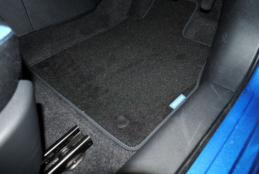 Genuine Nissan Micra 2017> Velour Carpet Mats - Power Blue (RHD) - KE7555F001BL