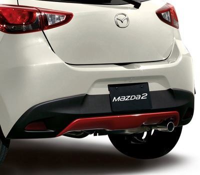 Mazda 2 (02.2015 >) Rear Diffuser / Under Trim - Soul Red (DA6CV330062)