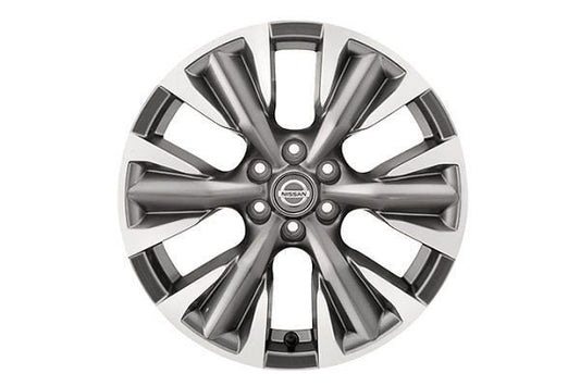 Genuine Nissan Navara 2018> 18" Alloy Wheel Diamond Cut -Dark Grey-KE4094K300GR