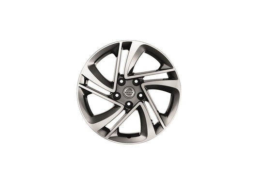 Genuine Nissan Qashqai 2017> 17" Dark Grey Snowflake Alloy Wheel - KE4094E200DS