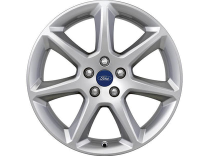 Genuine Ford Focus (10/2014>) Single 18"x8 Silver Alloy Wheel 7-Spoke (1702126)