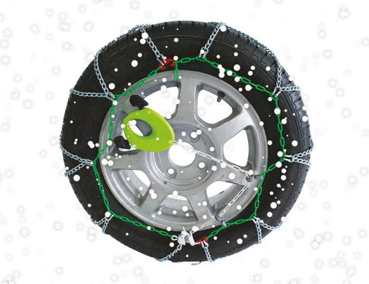 Green Valley TXR9 Winter 9mm Snow Chains - Car Tyre for 16" Wheels 235/55-16-Kit-110