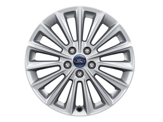 Ford C-Max 04/15> Genuine Single Alloy Wheel 17" 15-Spoke Design, Silver 1892727