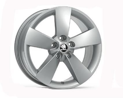 Genuine Skoda Kodiaq 2017>  17" Ratikon alloy wheel - Silver - 565071497A8Z8