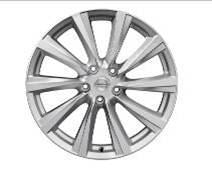 Nissan Qashqai (2014 -2017) 19" Silver Alloy Wheel With Centre Caps - Wind KE4094E400