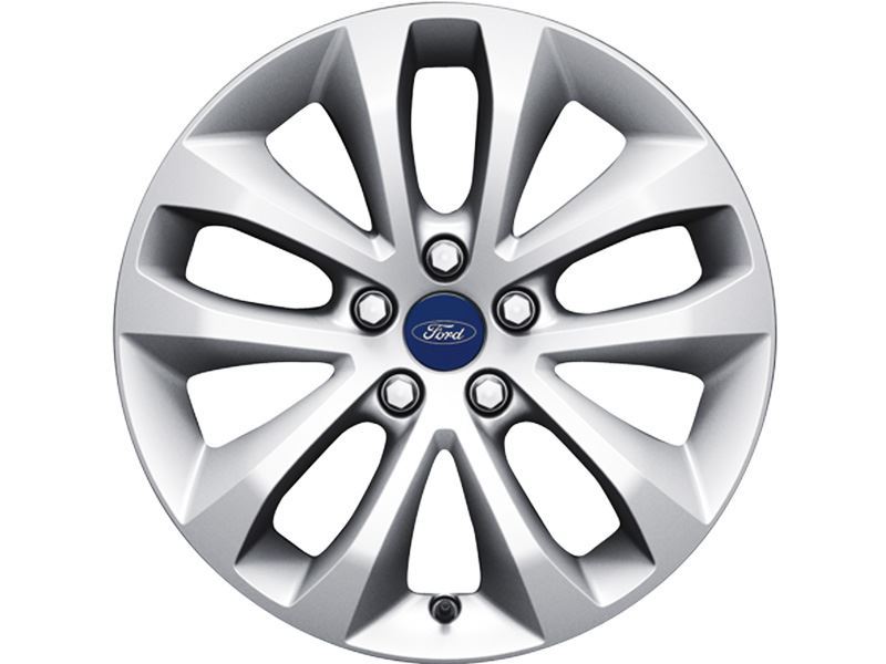 Genuine Ford Kuga Single 17" Silver Alloy Wheel -  5 x 2 Spoke Design (1504207) 2008 - 2012