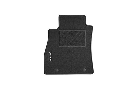 Nissan Juke (2014 >) Velour Car Floor Mats  - Black with White logo (KE7551K001)