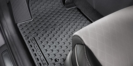 Genuine Kia Sportage 2018> Rubber Floor Mats / All Weather Mats - F1131ADE60GR