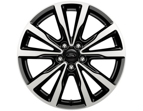 Genuine Ford Kuga Single 18" Alloy wheel 5 x 2 V Design, Black Machined (2066451) 2016 Onwards