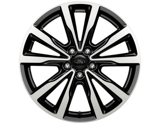 Genuine Ford Kuga Single 18" Alloy wheel 5 x 2 V Design, Black Machined (2066451) 2016 Onwards