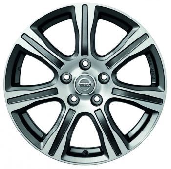 Nissan Pulsar (2014 >) Genuine 17" alloy wheel - Dark Grey- BOLD KE4093Z200DS